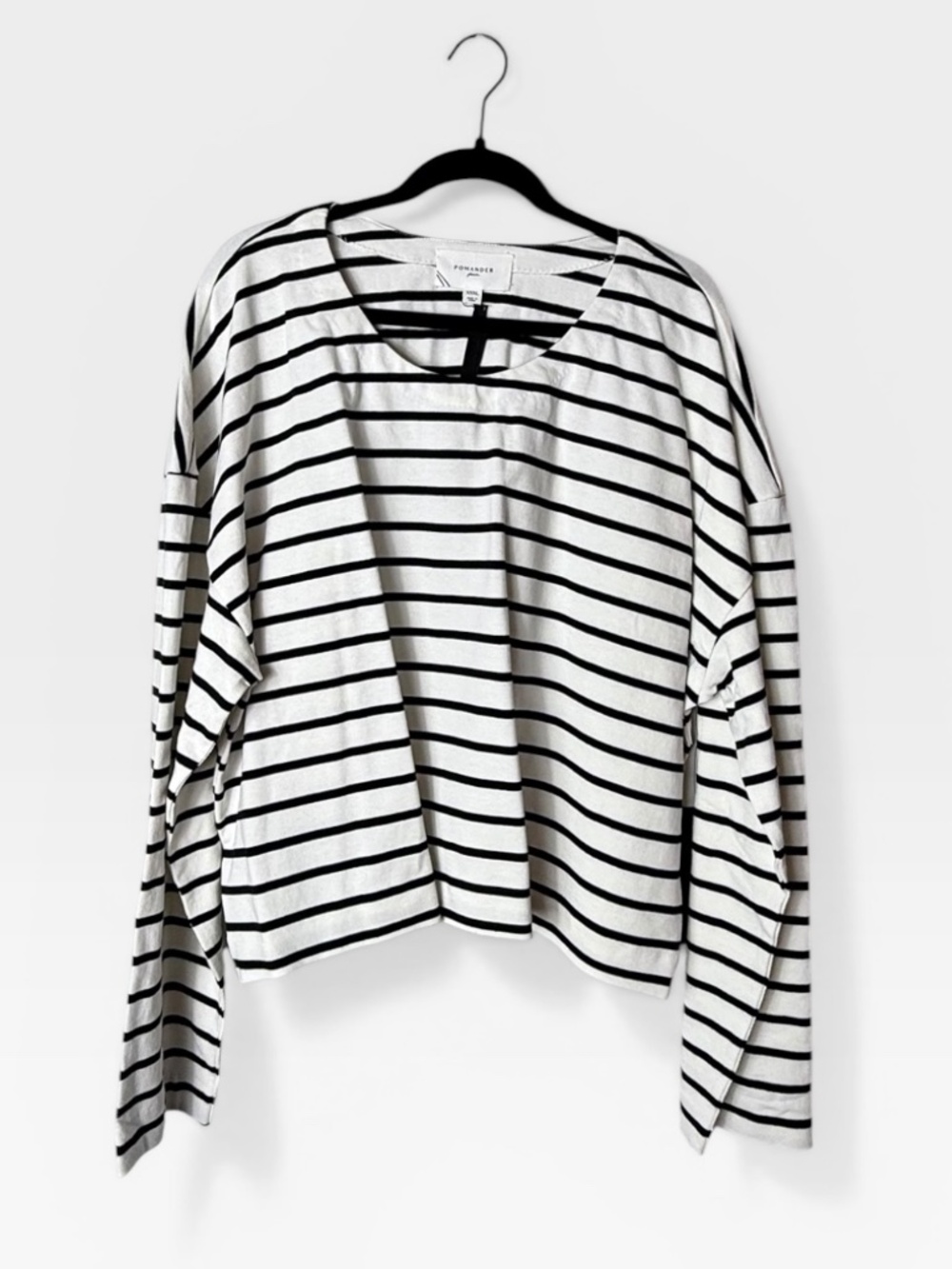 Pomander Place Black and White Striped‎ Shirt Size XXXL (0)